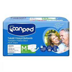 Canped Tekstil Yüzeyli Belbantlı Medium 30 Adet
