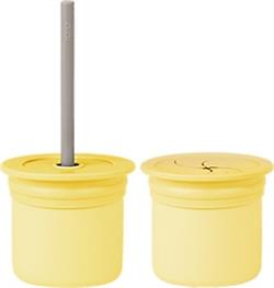 OİOİ Ham+Hüp Pipetli Bardak Seti 6 Ay+ Sarı-Gri