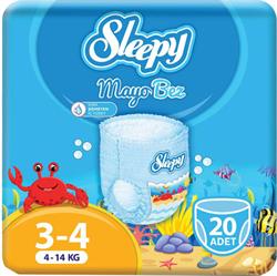 Sleepy Mayo Külot Bez 3-4 Beden Maxi 4-14 kg 20 Adet