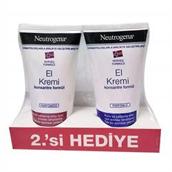 Neutrogena Parfümlü 75 ml + Parfümsüz 75 ml Kofre El Kremi