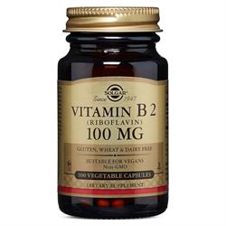 Solgar Vitamin B2 Riboflavin 100 mg 100 Tablet
