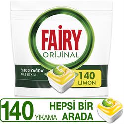 Fairy Hepsi Bir Arada Limon 140'lı Bulaşık Makinesi Kapsülü