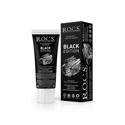R.O.C.S. Black Edition Kömürle Beyazlatıcı Siyah 60 ml Diş Macunu