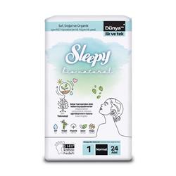 Sleepy Bio Natural Premium Plus Hijyenik Ped Normal 24 Adet Ped