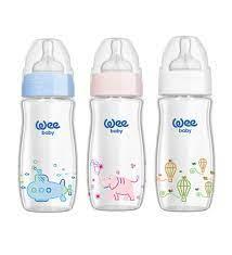 Wee Baby 141 Klasik Plus Geniş Ağızlı Isıya Dayanıklı Cam Biberon 280 ml