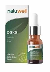 Natuwell Vitamin D3+K2 Damla 20 ml