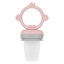 Oioi Silikon Püre Sebze Ve Meyve Emziği 6+ Ay Pinky Pink - Powder Grey