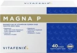 Magna P Magnezyum Ve Vitamin B6 Içeren Takviye Edici Vegan Gıda 40 Saşe