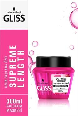 Gliss Supreme Length Zarar Görmüş Uzun Saç Maskesi 300 ml