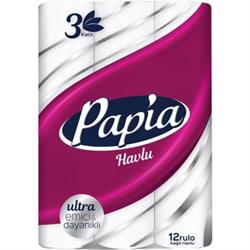 Papia 3 Katlı 12'li Kağıt Havlu