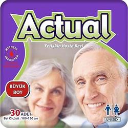 Actual Büyük Boy (L) Hasta Bezi 30'lu