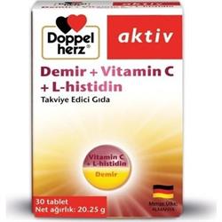 Doppelherz Aktiv Demir + Vitamin C + L-histidin 30 Tablet