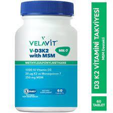 Velavit V-D3K2 with MSM 60 Tablet