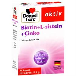 Doppelherz Biotin + L-Sistein + Çinko Takviye Edici