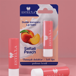 Estel'la Yetişkin Dudak Koruyucu Lip Balm Şeftali