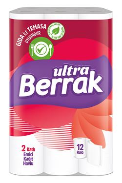 Berrak 2 Katlı 12'li Kağıt Havlu