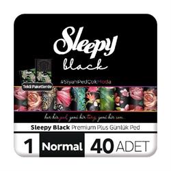 Sleepy Günlük Ped Black Süper Eko Normal 40'lı