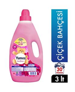 Yumoş Çiçek Bahçesi Yumuşatıcı 30 Yıkama 3 lt