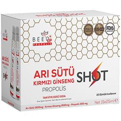 Bee'o Up Arı Sütü Kırmızı Ginseng Propolis Shot 15x25 ml