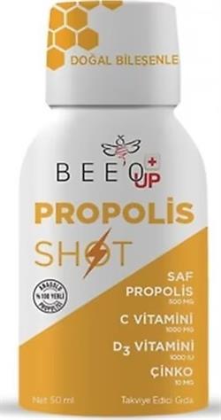 Bee'o Up Çinko + D3 + C Vitamini Shot Propolis 50 ml