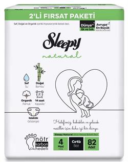 Sleepy Natural 4 Numara Maxi 82'li Cırtlı