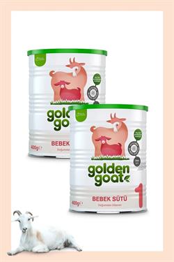 Golden Goat 1 Keçi Sütlü Bebek Sütü 400 gr 2 Adet