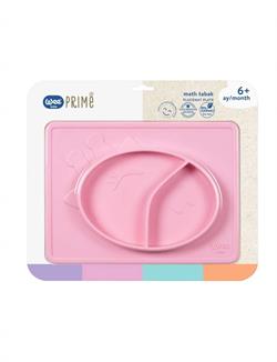 Wee Baby 925 Prime Silikon Matlı Tabak Pembe