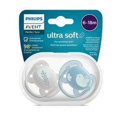 Philips Avent SCF091/15 Ultra Soft 6-18 Ay 2'li Erkek Emzik