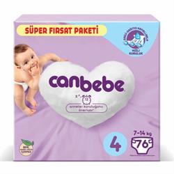 Canbebe Bebek Bezi Süper Fırsat Paketi No: 4 76'lı