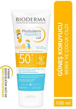 Bioderma Photoderm Pediatrics Lait 100 ml 50 Faktör Bebek ve Çocuk Güneş Kremi