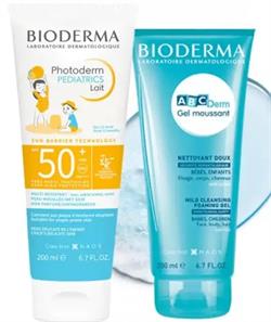 Bioderma Photoderm Pediatrics Lait Spf50+ 200ml + Bioderma ABCDerm Foaming Gel 200ml Bebek ve Çocuk Bakım Seti