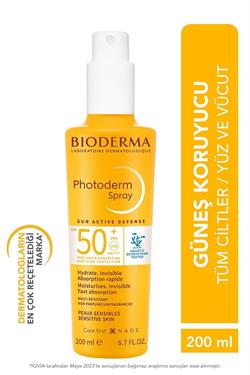 Bioderma Photoderm Sprey 200 ml 50 Faktör Güneş Kremi