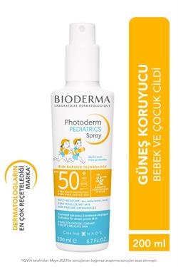 Bioderma Photoderm Pediatrics 200 ml 50 Faktör Bebek ve Çocuk Güneş Spreyi
