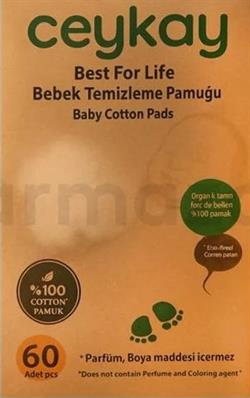 Cey&Kay Bebek Temizleme Pamuğu 60'lı