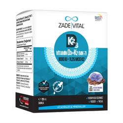 Zade Vital Vitamin D3+K2 1000 IU Damla 20 ml