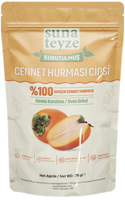Cennet Hurması Kuru Meyve Cipsi - Fırında Kurutulmuş Oven Dried Çıtır Trabzon Hurması