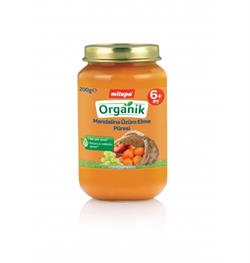 Milupa Organik Kavanoz Maması Mandalina Üzüm Elma 200 gr