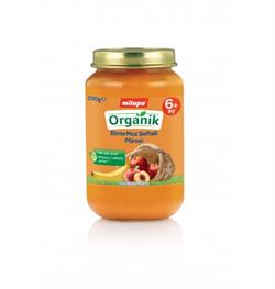 Milupa Organik Kavanoz Maması Elma Muz Şeftali 200 g