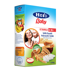 Hero Baby Sütlü Peynirli Pekmezli 8 Tahıllı 250 g