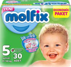 Molfix 3D 5 Numara Junior 30 Adet Bebek Bezi