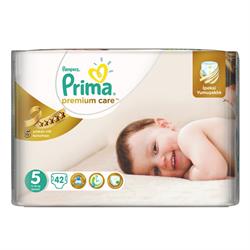 Prima Premium Care 5 Numara Junior 42'li Ekonomik Paket Bebek Bezi