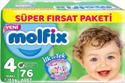 Molfix 4 Beden Maxi 76'lı Bebek Bezi