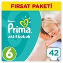 Prima Aktif Bebek 6 Beden Extra Large 42 Adet Bebek Bezi