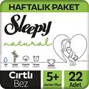 Sleepy Natural 5+ Beden Junior Plus 22 Adet Bez
