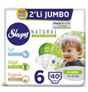 Sleepy Bebek Bezi 6 Beden Numara 15-25 Kg 40 Adet 2li Jumbo