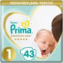Prima Premium Care 1 Numara Yenidoğan 43'lü Bebek Bezi