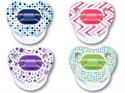 Wee Baby 836 Şeffaf Desenli Damaklı No:1 0-6 Ay Emzik