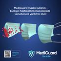 Mediguard Tek Kullanımlık Sarı Maske 50 Adet