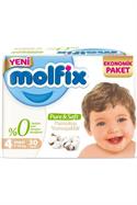 Molfix Pure&Soft 4 Numara Maxi 30'lu Ekonomik Paket Bebek Bezi