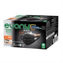 Evony Black 3 Katlı Yumuşak Elastik Kulaklı Siyah 50'li Cerrahi Maske